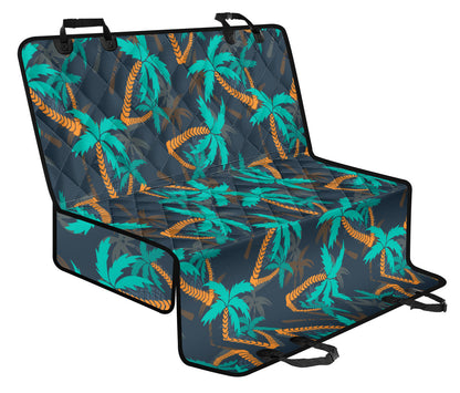 Palm Tree Pattern Print Design PT01 Rear Dog  Seat Cover