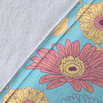 Gerberas Pattern Print Design GB04 Fleece Blanket