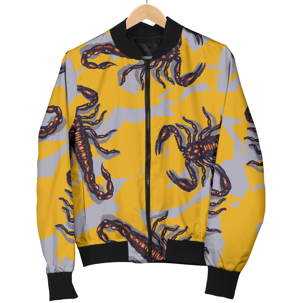 Scorpion Pattern Print Design 01 Women's Bomber Jacket