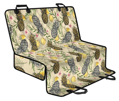Pineapple Pattern Print Design PP012 Rear Dog  Seat Cover