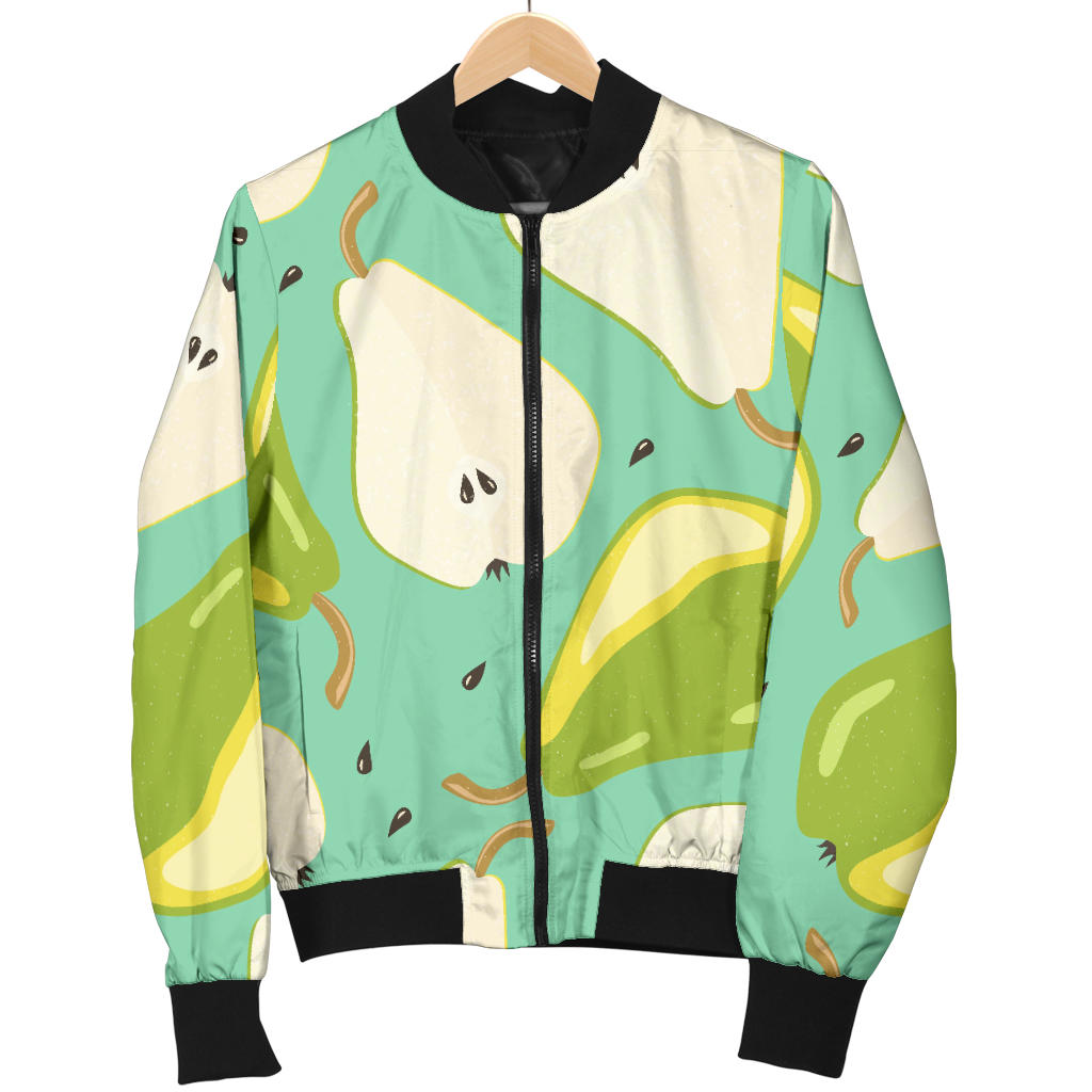 Pear Pattern Print Design PE04 Men Bomber Jacket