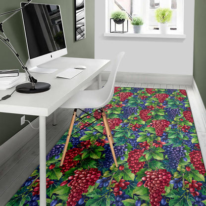 Grape Pattern Print Design GP02 Area Rugs