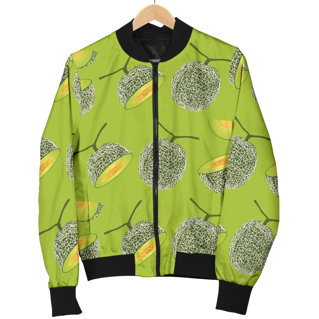 Cantaloupe Pattern Print Design 03 Women's Bomber Jacket