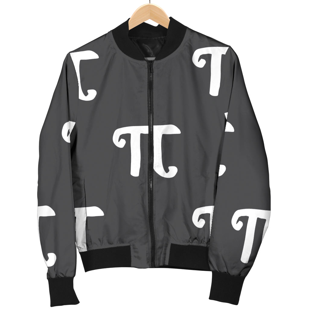 Pi Day Pattern Print Design A01 Women's Bomber Jacket