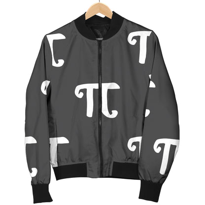 Pi Day Pattern Print Design A01 Women's Bomber Jacket