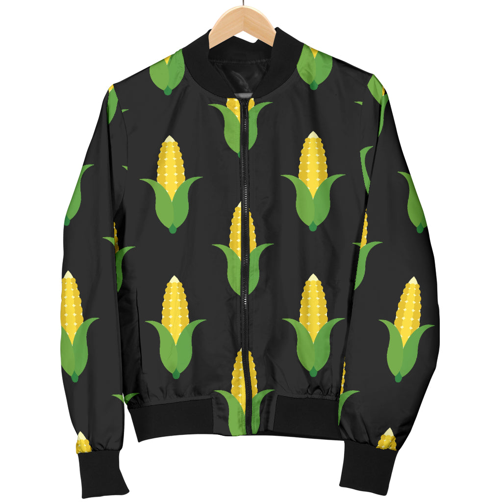 Corn Pattern Print Design 05 Women's Bomber Jacket