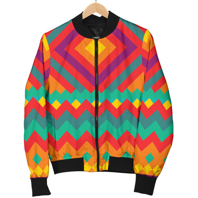 Mexican Pattern Print Design 04 Women's Bomber Jacket