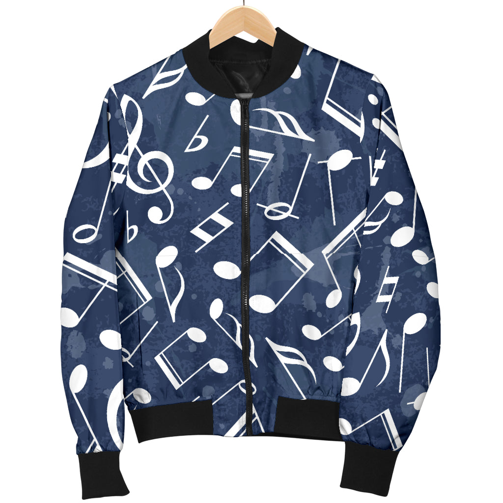 Music note Pattern Print Design A02 Women's Bomber Jacket