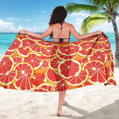 Grapefruit Pattern Print Design GF02 Sarong Pareo Wrap