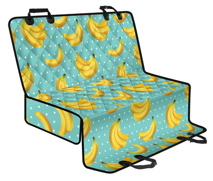 Banana Pattern Print Design BA02 Rear Dog  Seat Cover