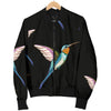 Hummingbird Pattern Print Design 06 Women's Bomber Jacket