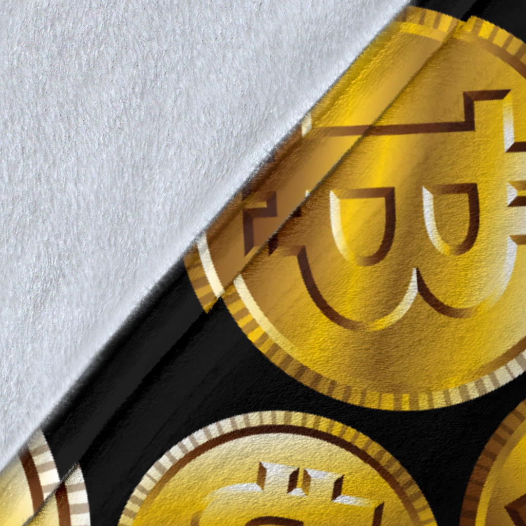 Bitcoin Pattern Print Design DO05 Fleece Blanket