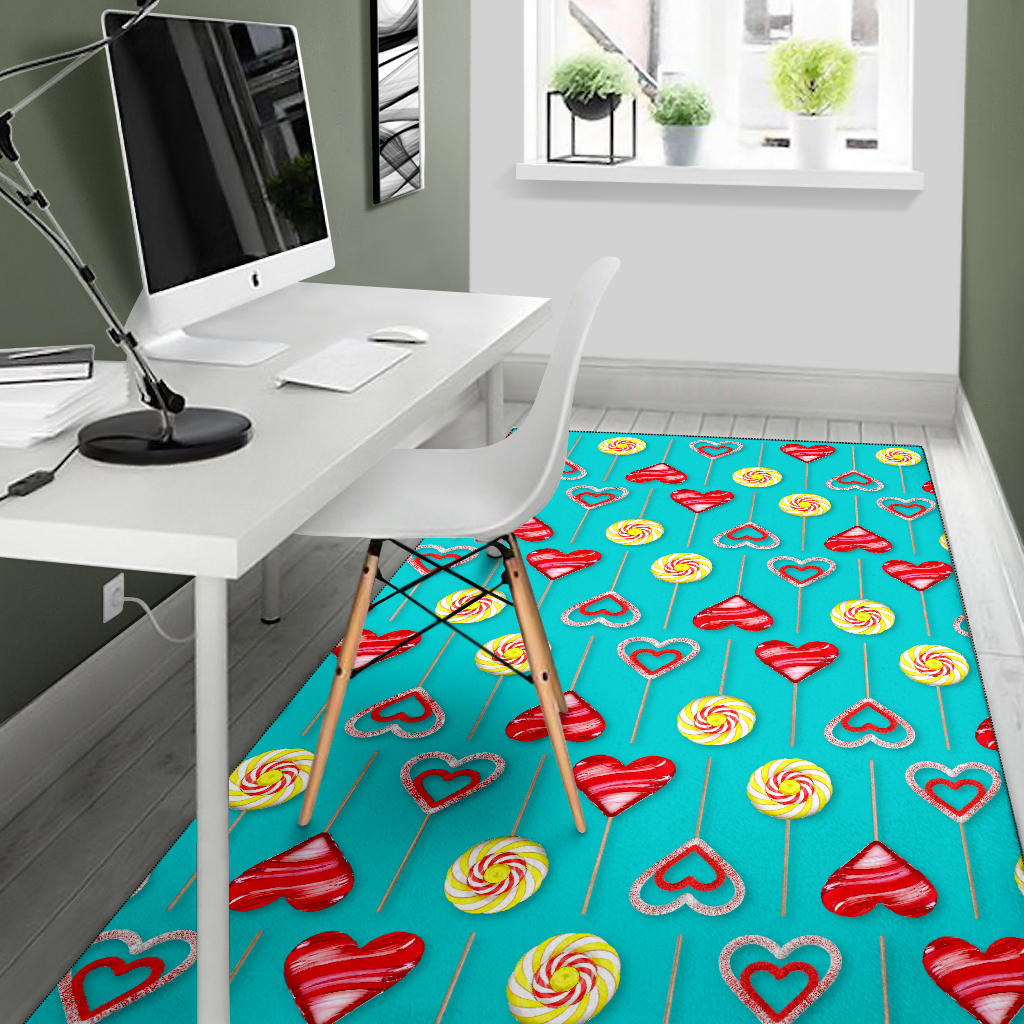 Lollipop Pattern Print Design LL06 Area Rugs