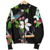 Apple blossom Pattern Print Design AB07 Women Bomber Jacket