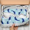 Dolphin Heart Pattern Sneakers White Bottom Shoes