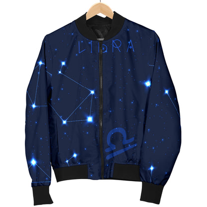 Libra Pattern Print Design 04 Women's Bomber Jacket
