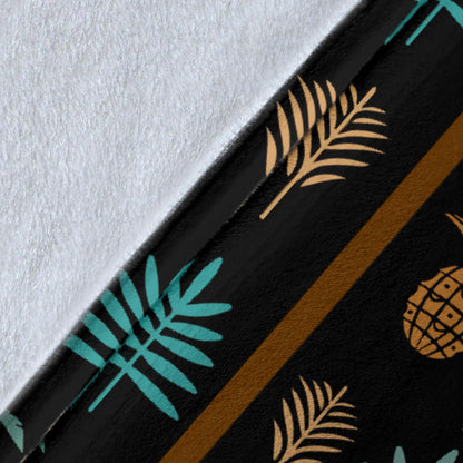 Hawaiian Themed Pattern Print Design H023 Fleece Blanket