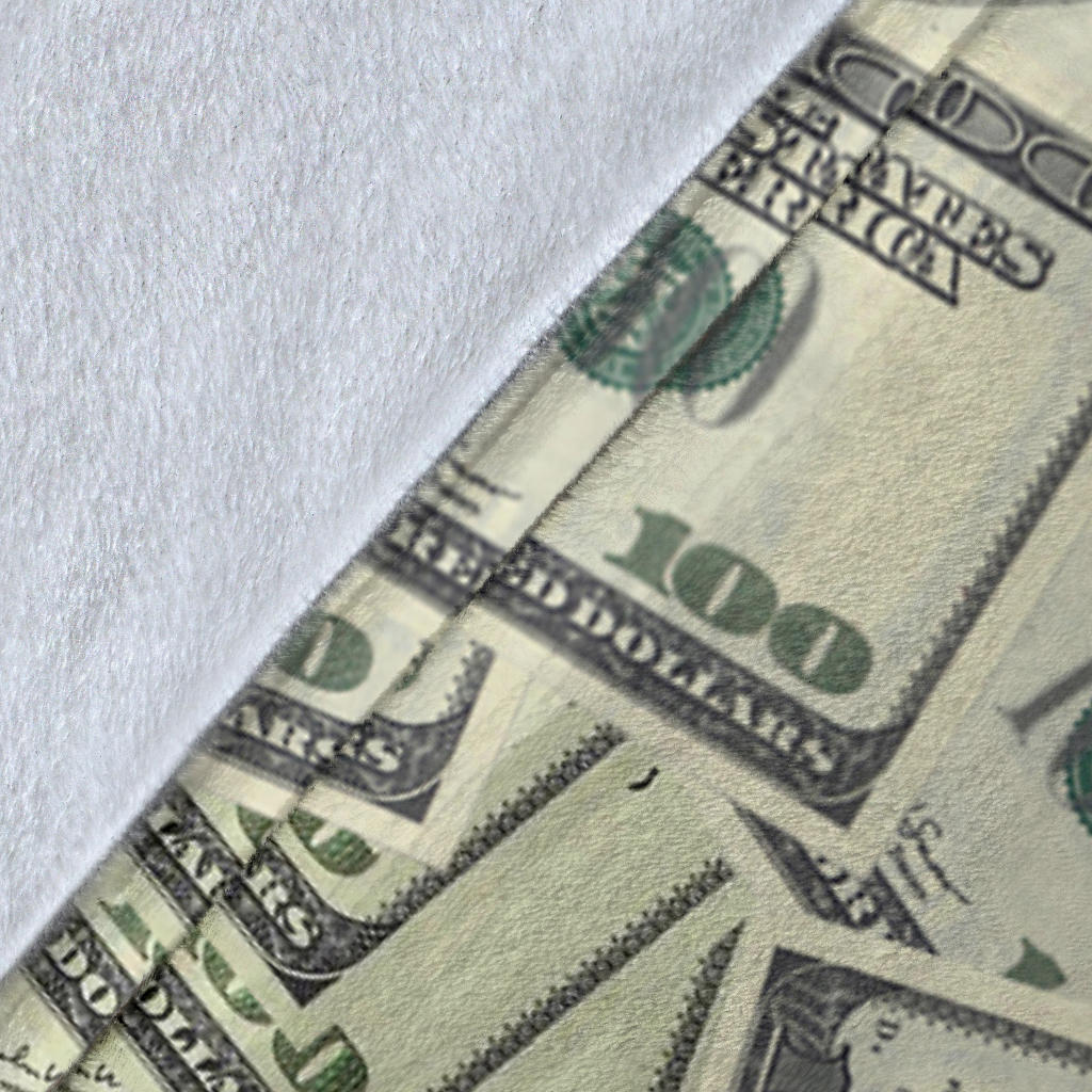 Dollar Pattern Print Design DO02 Fleece Blanket