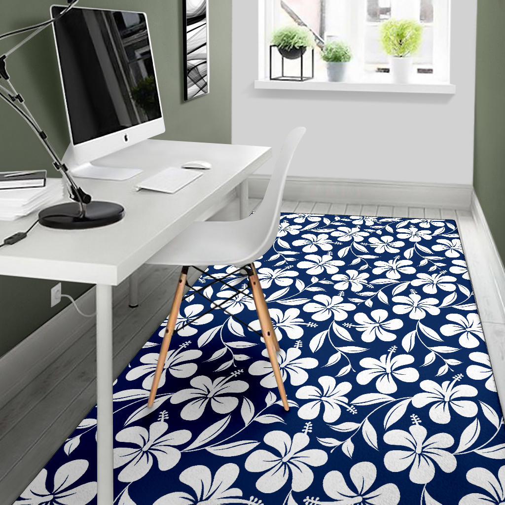 Hibiscus Pattern Print Design HB031 Area Rugs