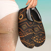 Gold African Design Aqua Water Shoes