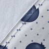 Blueberry Pattern Print Design BB02 Fleece Blanket