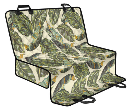 Banana Leaf Pattern Print Design BL08 Rear Dog  Seat Cover
