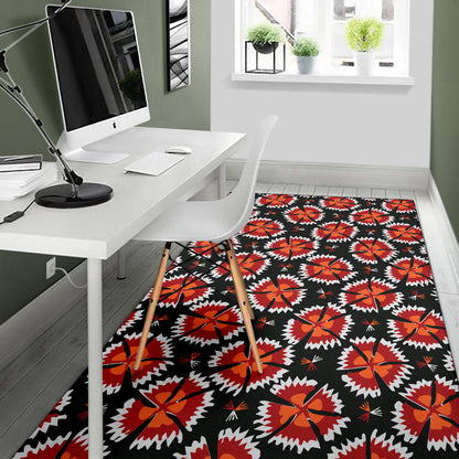 Carnations Pattern Print Design CN03 Area Rugs