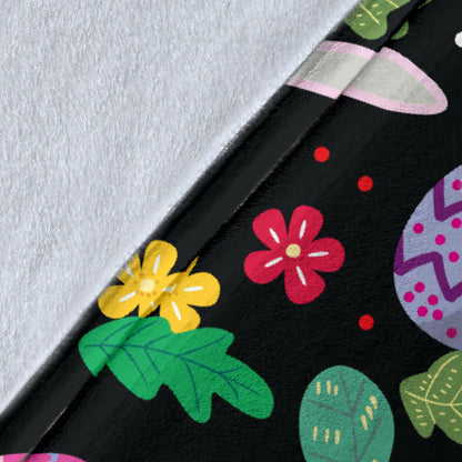 Easter Eggs Pattern Print Design RB05 Fleece Blanket