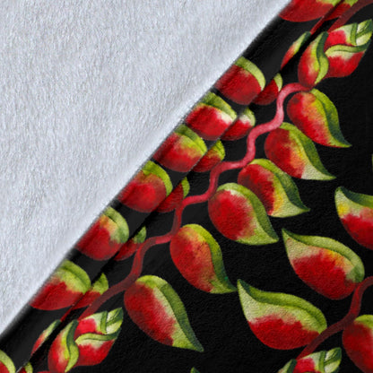 Heliconia Pattern Print Design HL05 Fleece Blanket