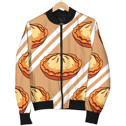 Pie Pattern Print Design A02 Women's Bomber Jacket