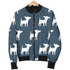 Chihuahua Pattern Print Design 03 Women's Bomber Jacket