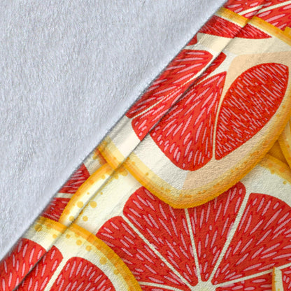 Grapefruit Pattern Print Design GF02 Fleece Blanket