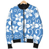 Hibiscus Pattern Print Design HB09 Men Bomber Jacket