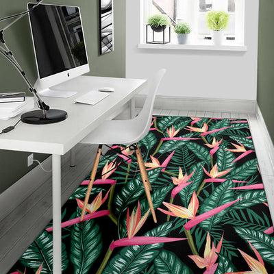 Bird Of Paradise Pattern Print Design BOP03 Area Rugs