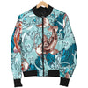 KOI Fish Pattern Print Design 05 Women's Bomber Jacket