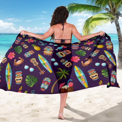 Hawaiian Themed Pattern Print Design H024 Sarong Pareo Wrap