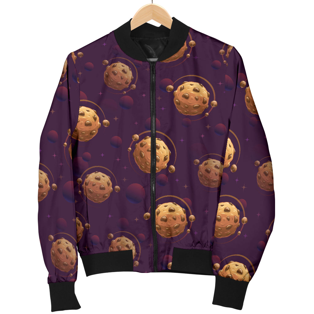 Cookie Pattern Print Design 03 Women's Bomber Jacket