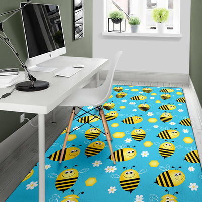 Bee Pattern Print Design BEE06 Area Rugs