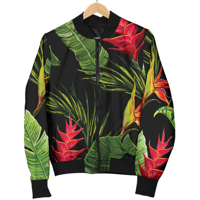 Bird Of Paradise Pattern Print Design BOP010 Men Bomber Jacket