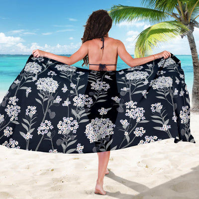 Hydrangea Pattern Print Design HD07 Sarong Pareo Wrap