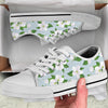 Apple blossom Pattern Print Design AB04 White Bottom Low Top Shoes