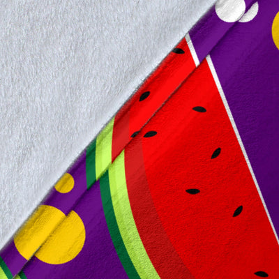 Watermelon Pattern Print Design WM010 Fleece Blanket