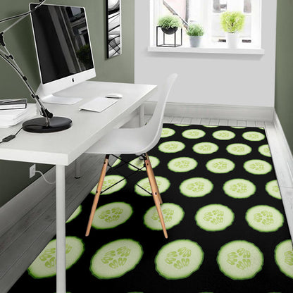Cucumber Pattern Print Design CC02 Area Rugs