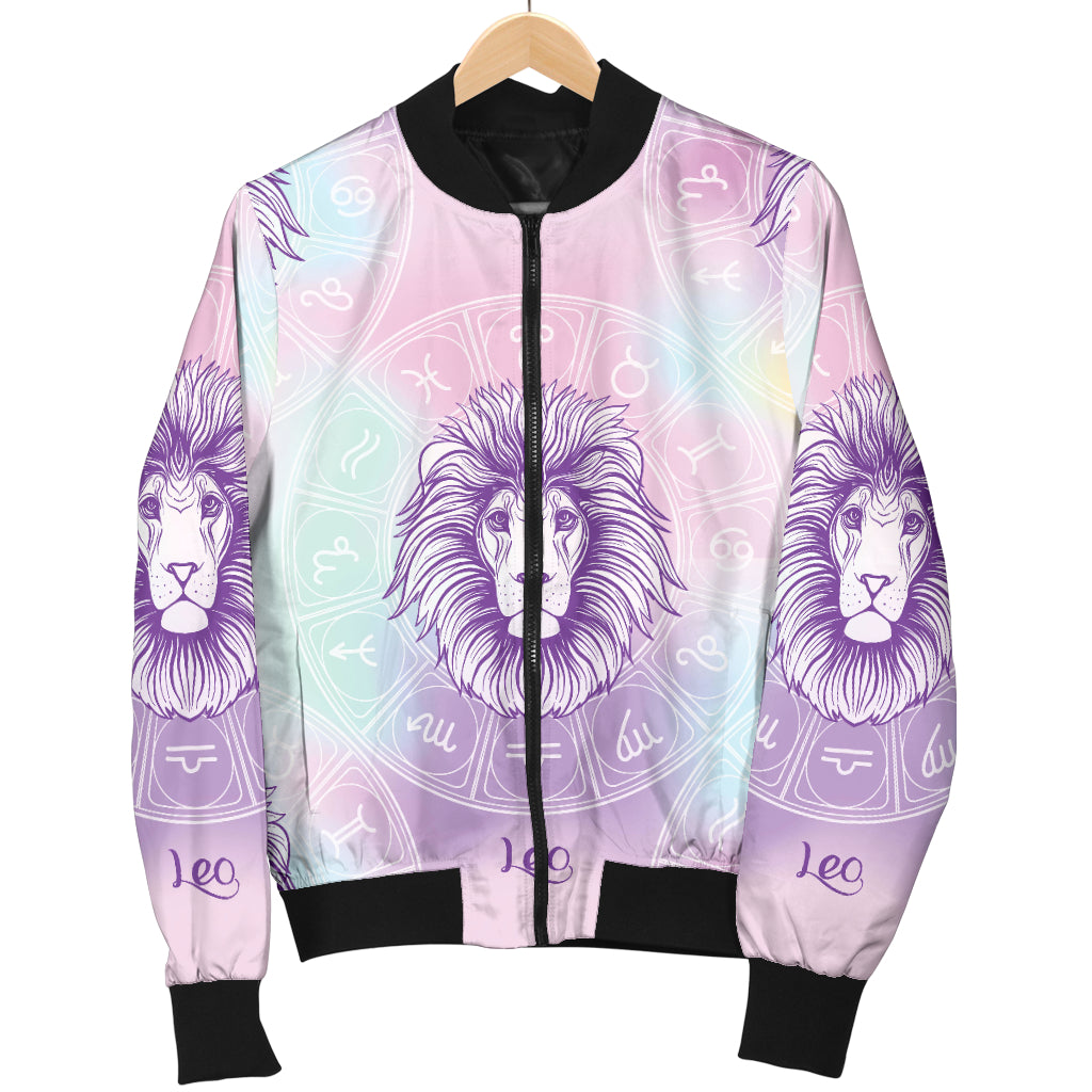 Leo Pattern Print Design 03 Women's Bomber Jacket