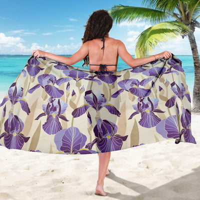 Iris Pattern Print Design IR02 Sarong Pareo Wrap