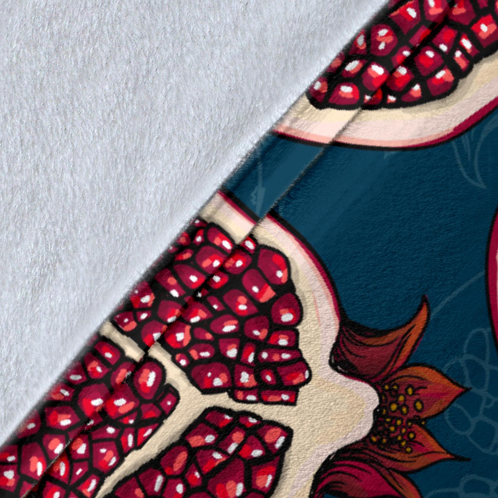 Pomegranate Pattern Print Design PG02 Fleece Blanket