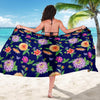 Dahlia Pattern Print Design DH010 Sarong Pareo Wrap