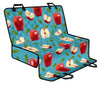 Apple Pattern Print Design AP012 Rear Dog  Seat Cover