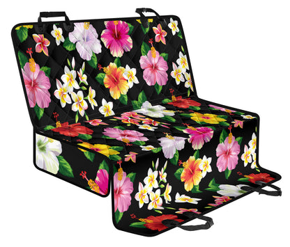 Hibiscus Pattern Print Design HB025 Rear Dog  Seat Cover