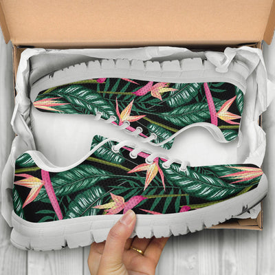 Bird Of Paradise Pattern Print Design BOP03 Sneakers White Bottom Shoes